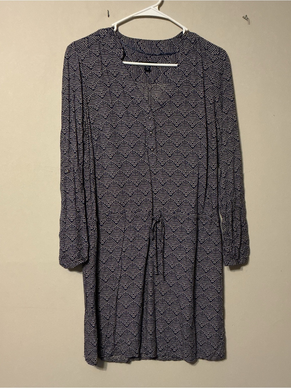 GAP Blue/Cream Patterned Dress